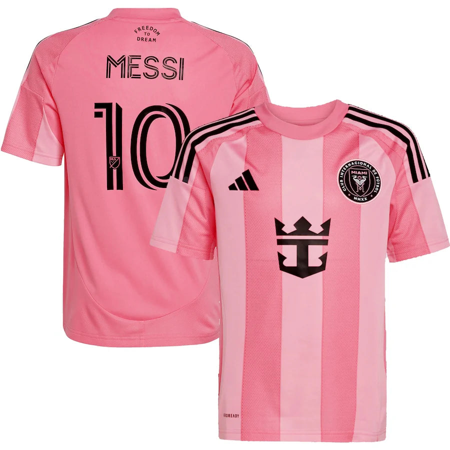 Lionel Messi Inter Miami CF Youth 2025 Player Jersey - Light Pink